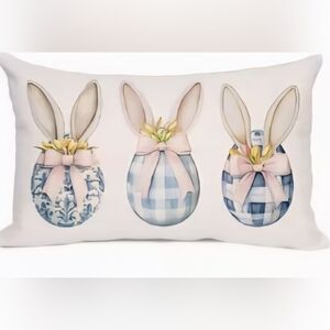 New Easter Bunny Pillow Cover 12x20 #991-367